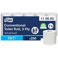Tork Advanced Toiletpapier T4 3-laags 110883 10 Rollen à 250 Vellen
