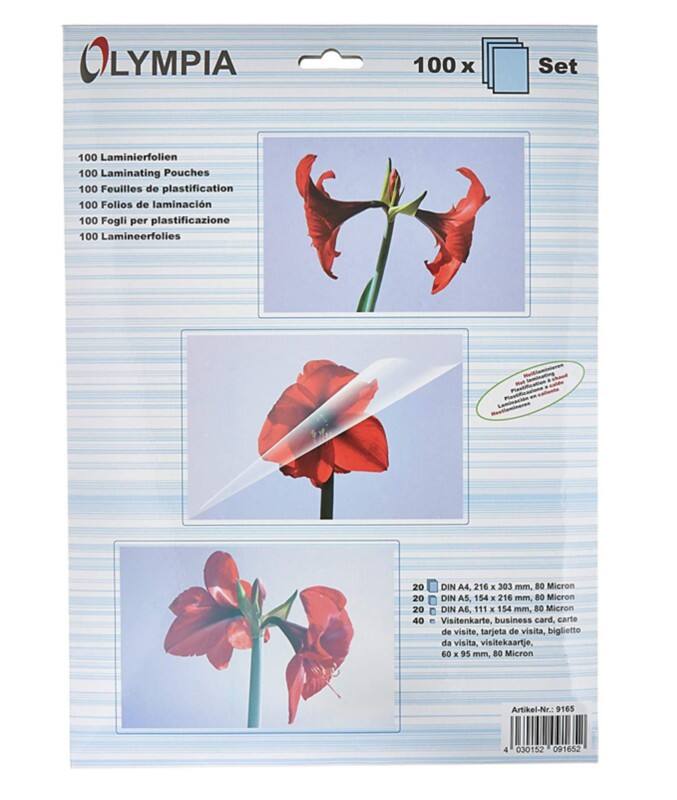 Olympia Lamineerfolies A4 80 micron (2 x 80)