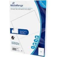 MediaRange Multifunctioneel etiket MRINK141 Rechthoekig Inkjet- en Laserprinter en -kopieerapparaat Wit