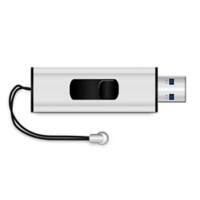 MediaRange USB-stick MR916 Zilver, zwart