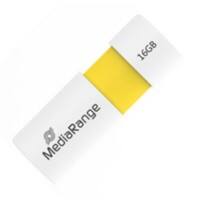 MediaRange USB-stick MR972 Wit, geel