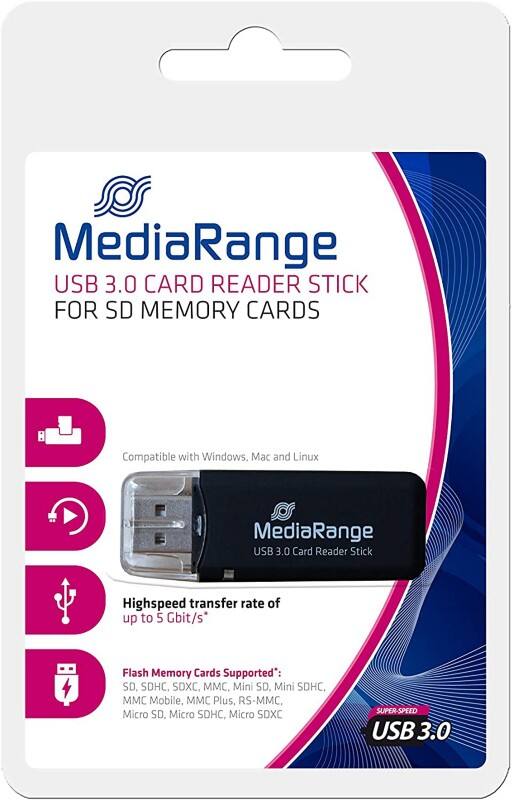 MediaRange Kaartlezer MRCS507 Zwart