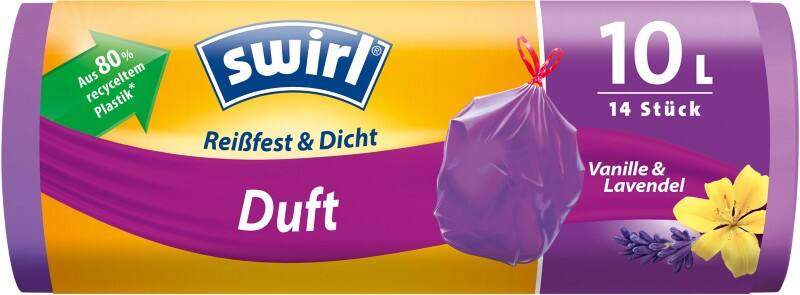 Swirl Vuilniszak 10 l Transparant 14 Stuks