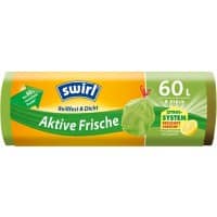 Swirl Vuilniszak 60 l Groen 8 Stuks
