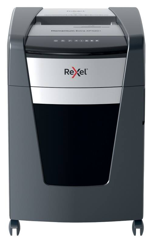 Rexel Momentum Extra XP420+ Papierversnipperaar Snippers Anti-vastloop-technologie Veiligheidsniveau P-4 20 Vel