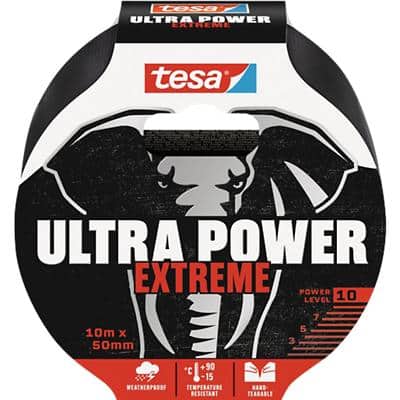 tesa Tape Ultra Power Extreme Extreme Repair Zwart 50 mm (B) x 10 m (L)