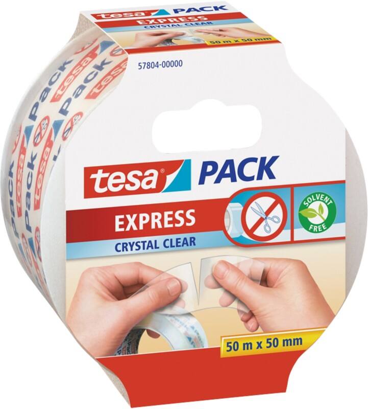 tesa Verpakkingstape tesapack Express Transparent 50 mm (B) x 50 m (L) PP (Polypropylen)