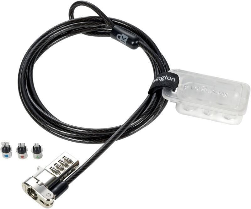 Kensington 3-in-1-cijfercombinatie-laptopslot K62316WW Zwart