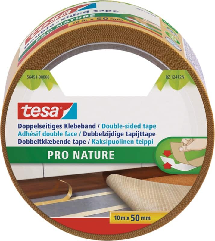 tesa Dubbelzijdige tape Pro Nature Wit 50 mm (B) x 10 m (L)