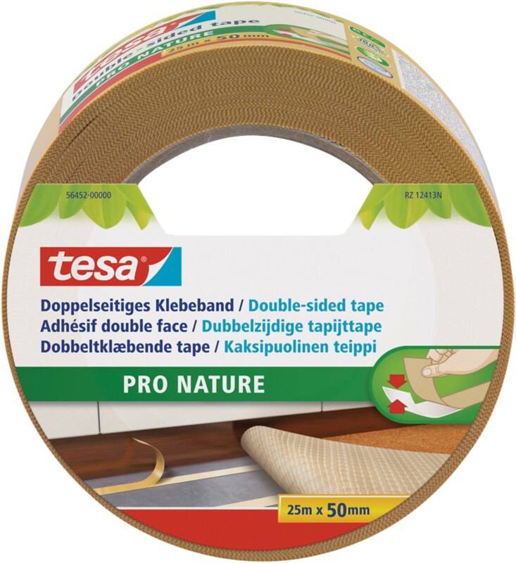tesa Dubbelzijdige tape Pro Nature Wit 50 mm (B) x 25 m (L)