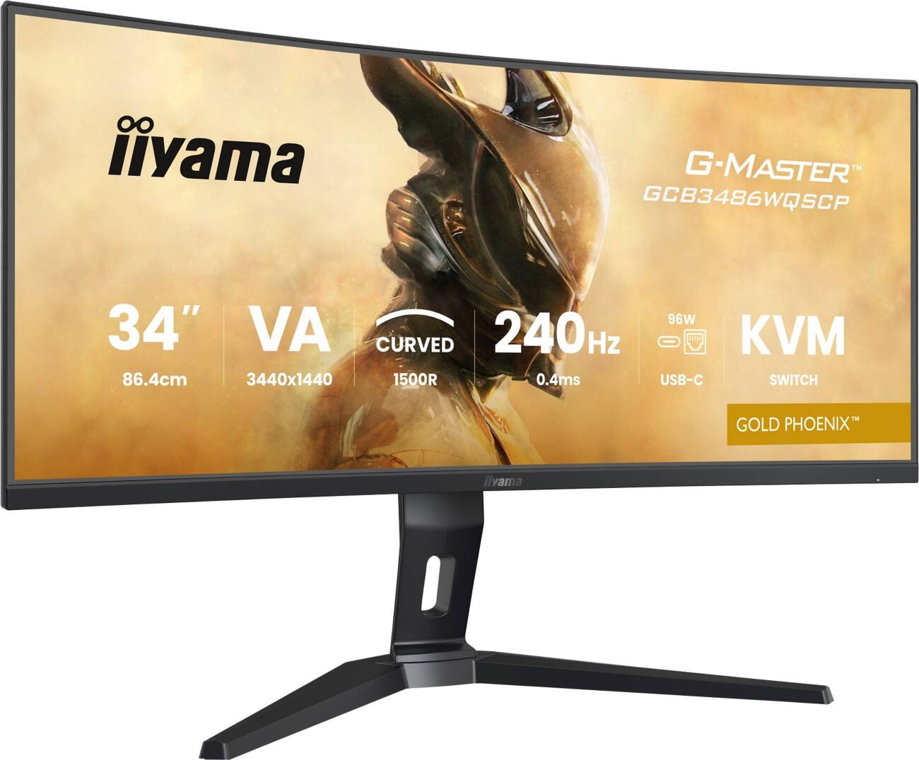 iiyama G‑MASTER GCB3486WQSCP‑B1 34" Monitor UltraWide Quad HD VA 0,4 ms