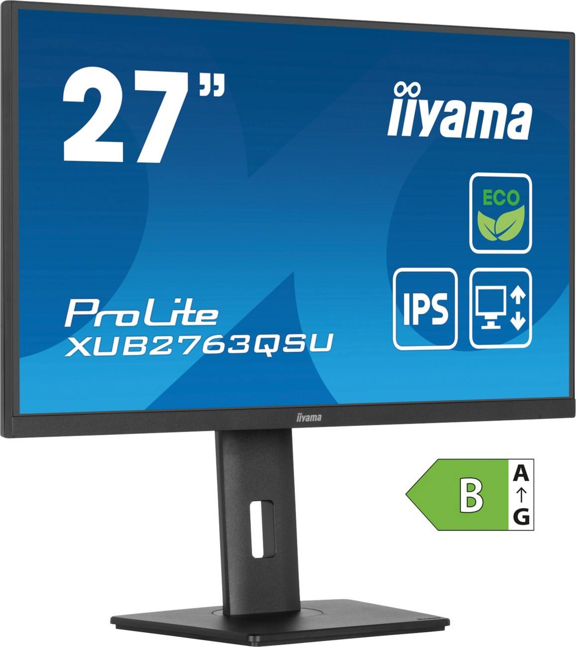 iiyama ProLite XUB2763QSU‑B1 27" Monitor Quad HD IPS LED 2 ms
