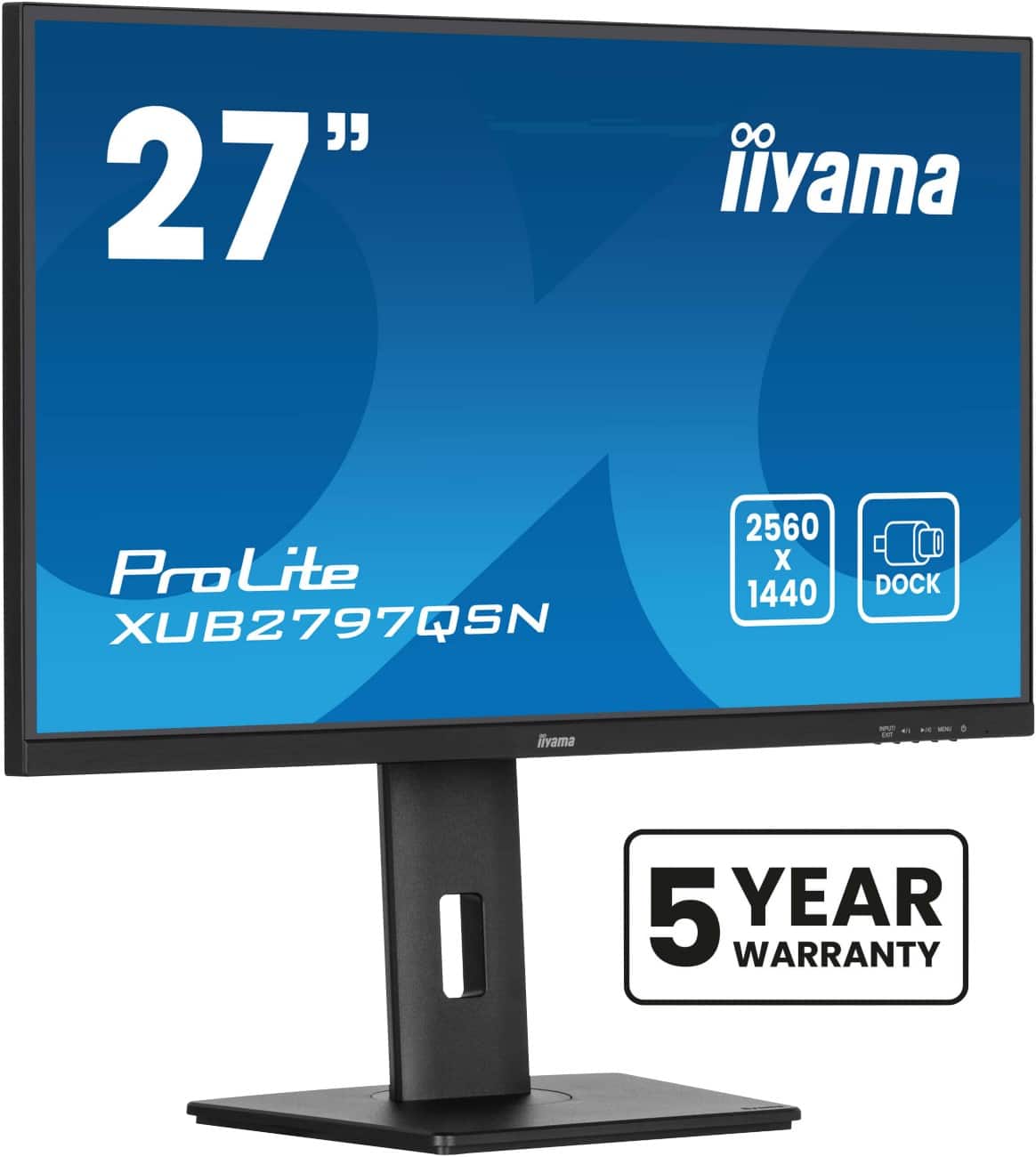 iiyama ProLite XUB2797QSN‑B2 27" Monitor Quad HD IPS LED 1 ms