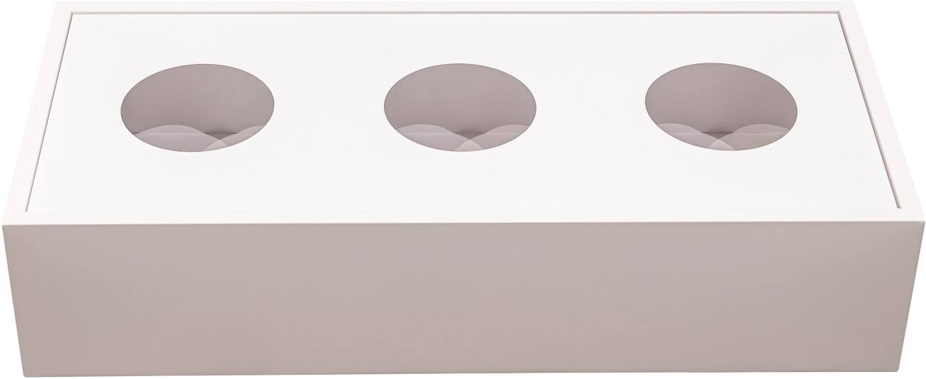 euroseats Plantenbak Metaal 900 x 400 x 200 mm Wit