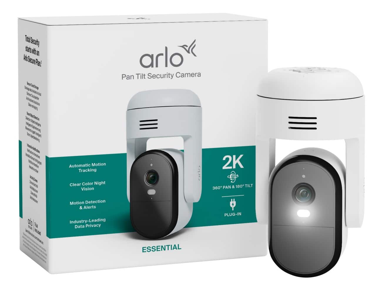 Arlo Essential 3 PTZ-beveiligingscamera 2K Enkele camera