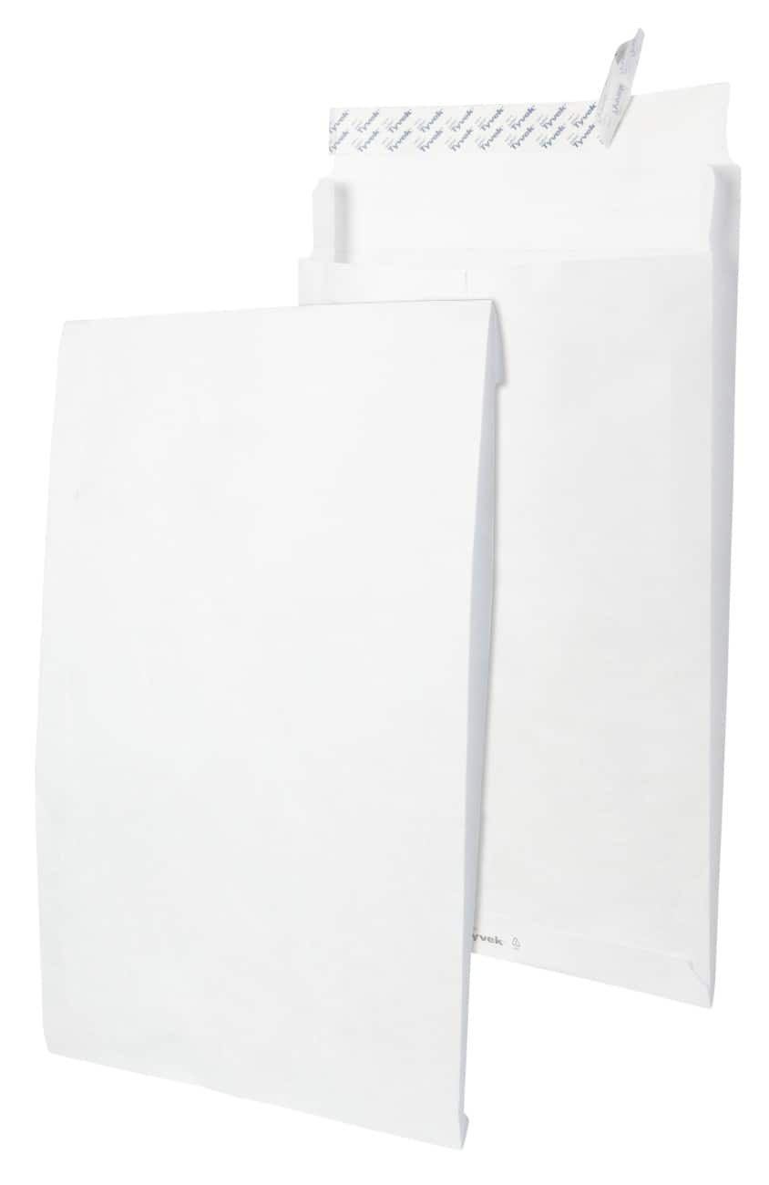 Tyvek B4 Zak-enveloppen Kleefstrip Wit 250 (B) x 353 (H) mm Zonder venster 100 Stuk
