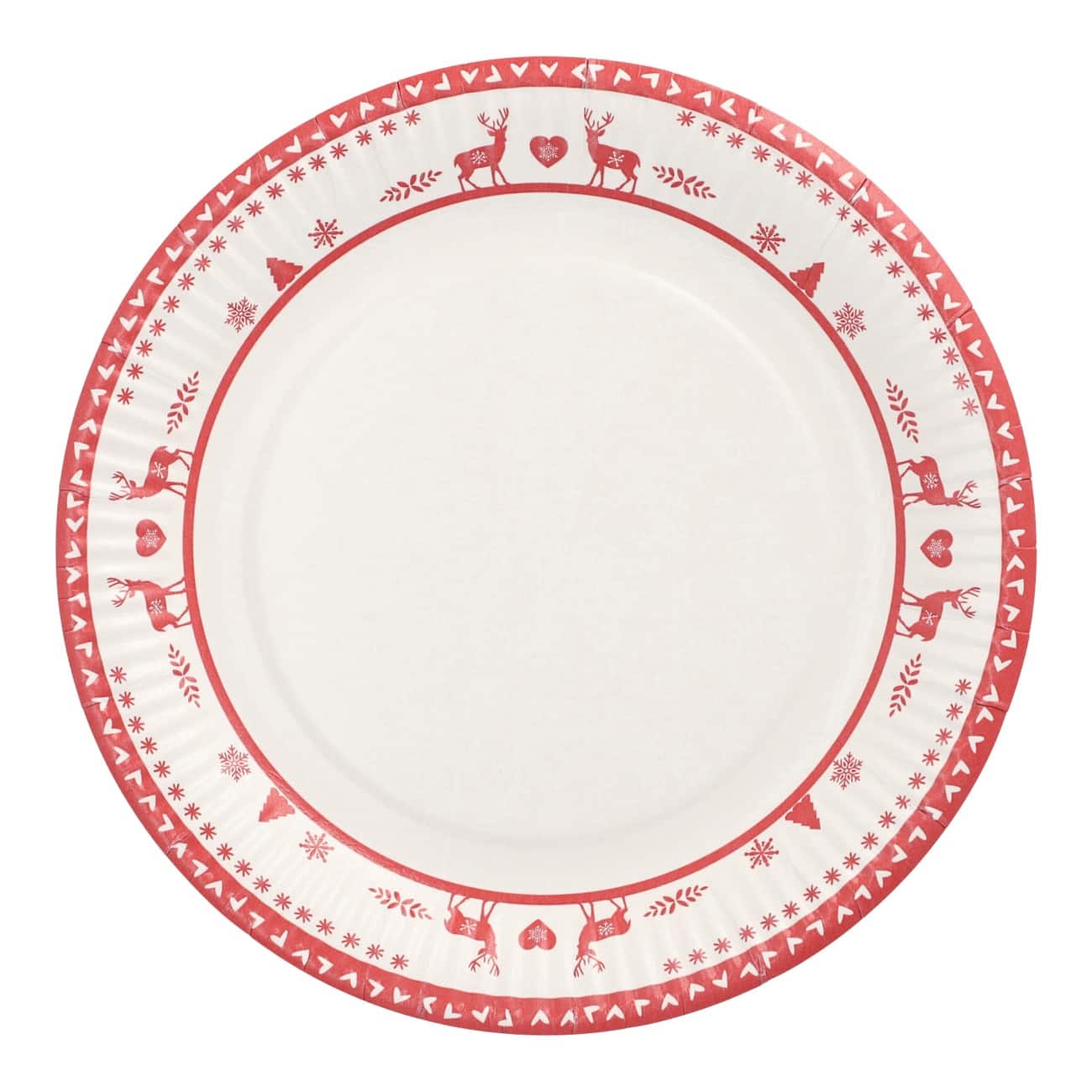 PAPSTAR Wegwerpeetbord Papier Rendieren 23 cm 10 Stuks