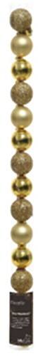 DECORIS Kerstbal Breukvast Goud Mini 3 cm 14 Stuks