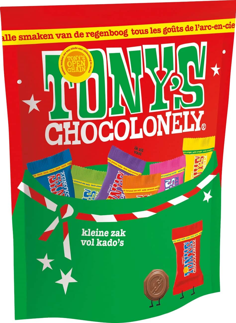 Tony's Chocolonely Chocolade Kerstverpakking 126 g