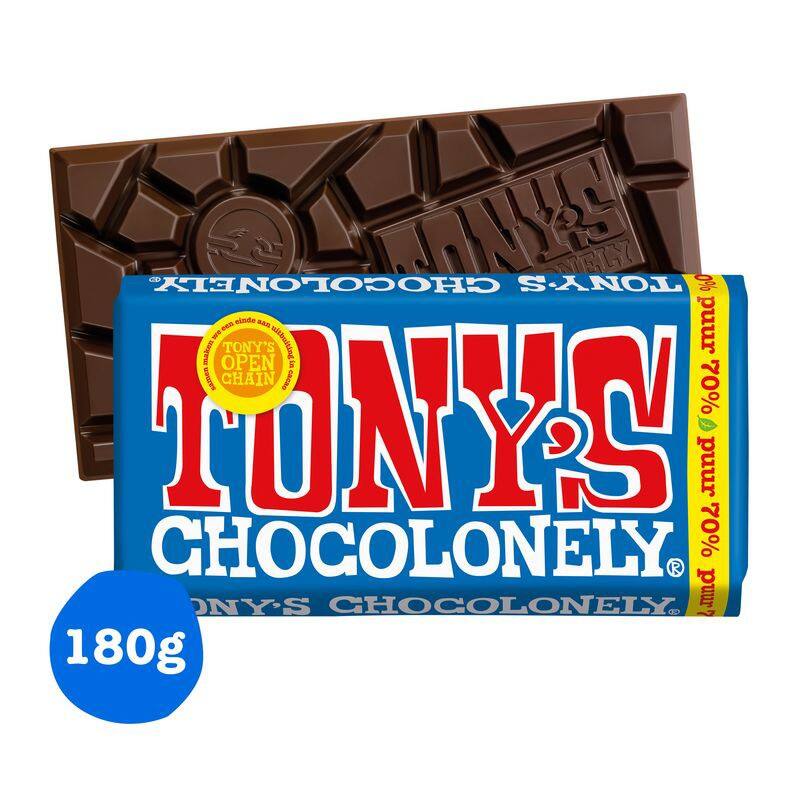 Tony's Chocolonely Classic Dark Chocolade 180 g