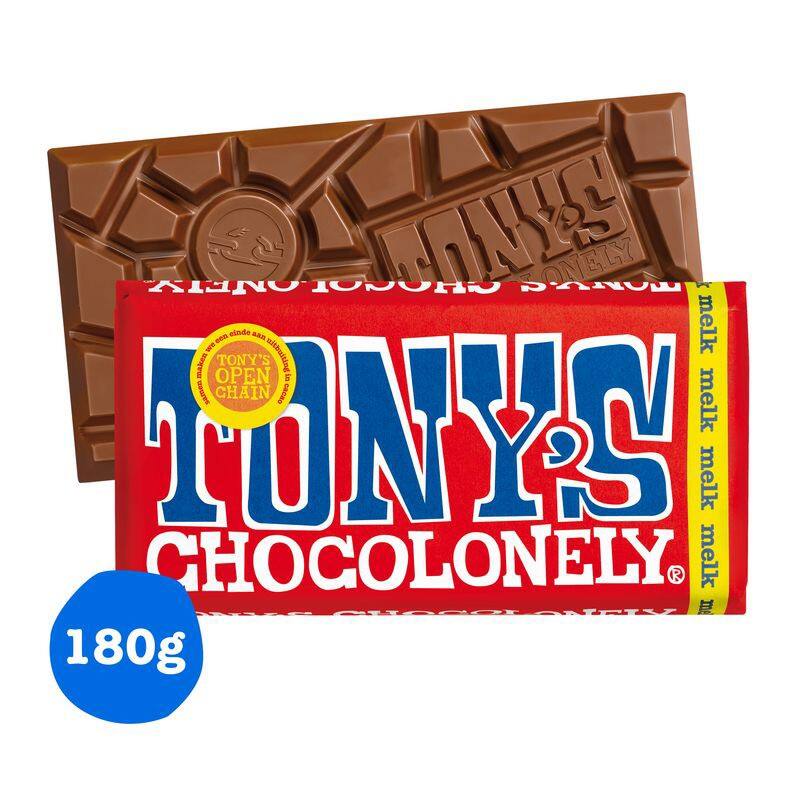 Tony's Chocolonely Classic Melk Chocolade 180 g