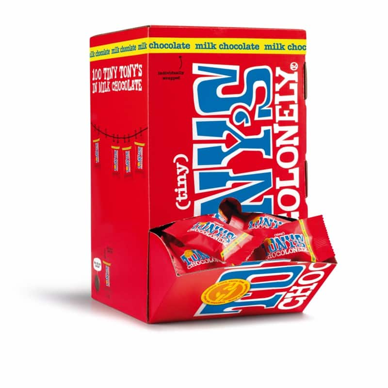 Tony's Chocolonely Tiny Melk Chocolade 100 Stuks à 9 g