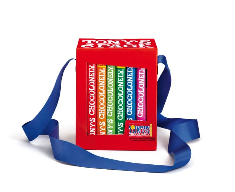Tony's Chocolonely Classic Rainbow Assortiment Chocolade 6 Stuks à 180 g