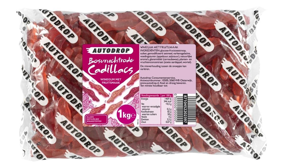 Autodrop Cadillacs Bosvruchten Snoep 1 kg