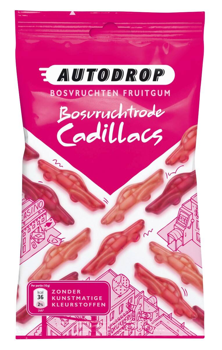 Autodrop Cadillacs Fruit Snoep 85 g