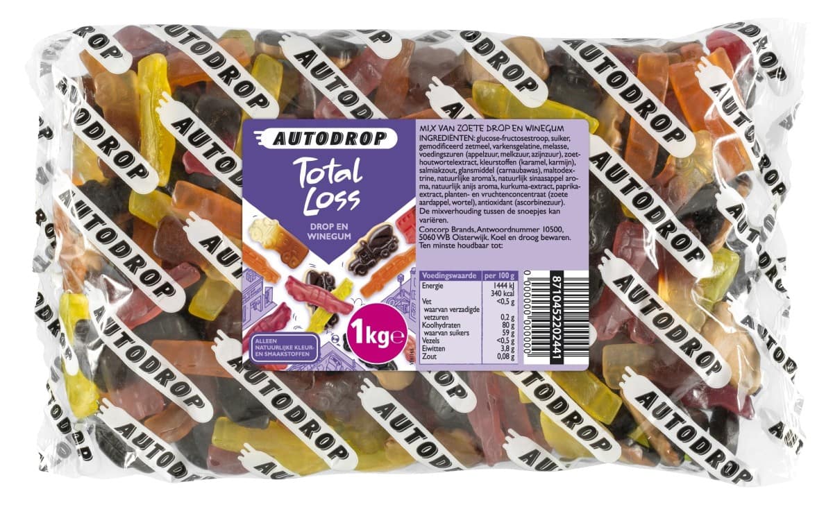 Autodrop Total Loss Assortiment Snoep 1 kg