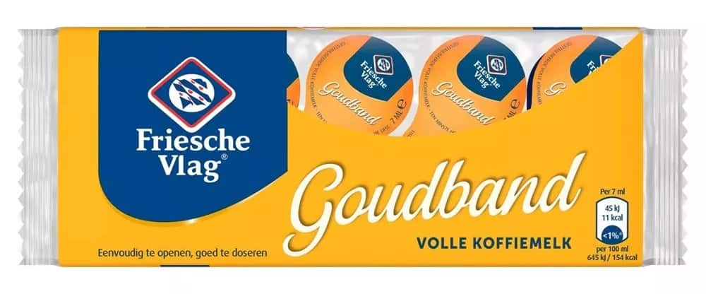 Friesche Vlag Goudband Koffiemelk-cups 20 Stuks à 7 ml