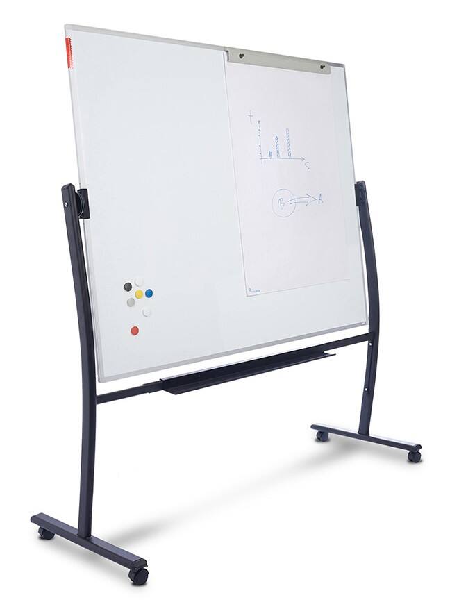 Rocada Visual Line Mobiel whiteboard Magnetisch Gelakt staal Dubbelzijdig 135 (B) x 190 (H) cm