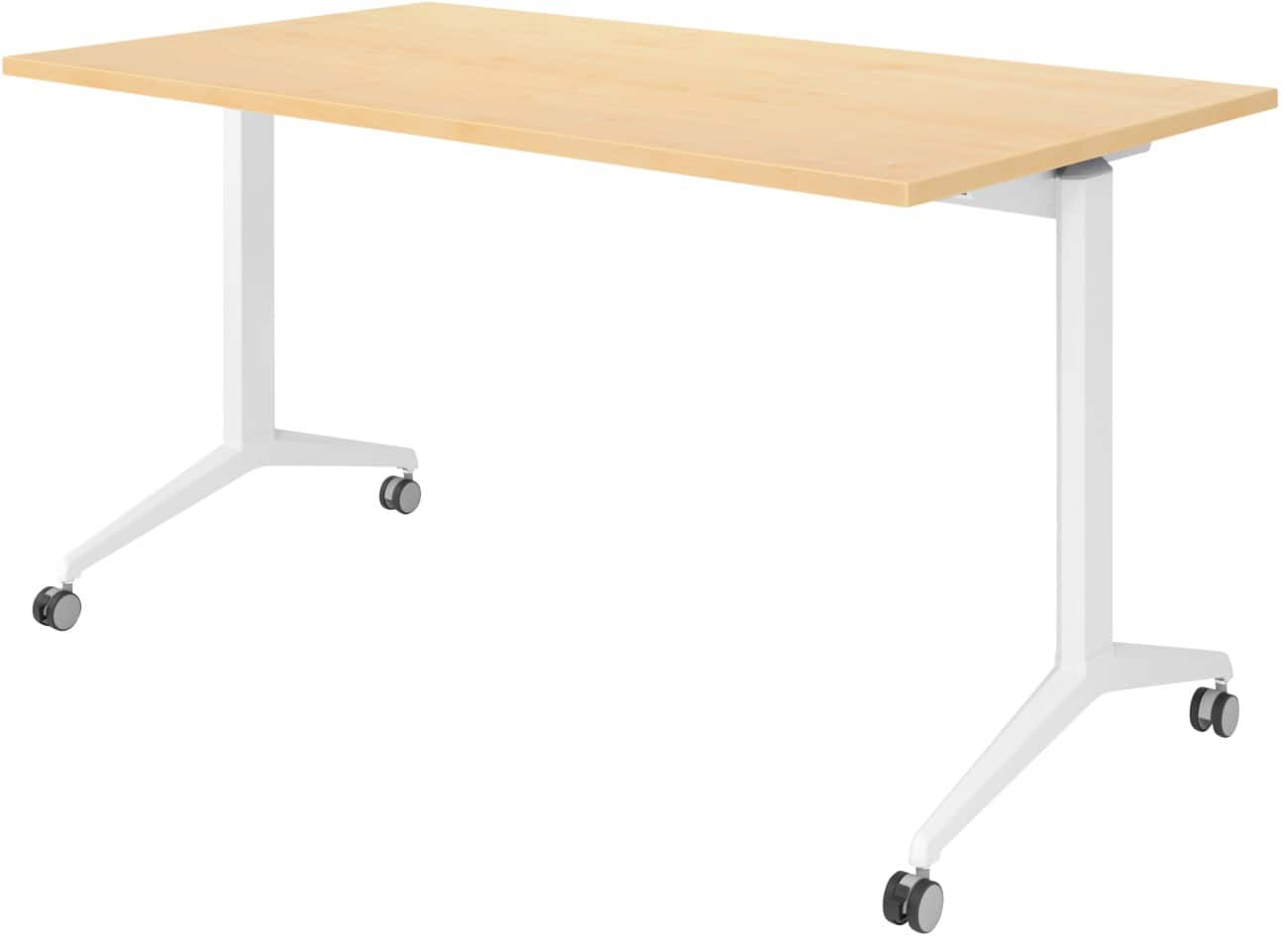 Hammerbacher Klaptafel Spaanplaat, staal Wit 140 x 800 x 750 mm