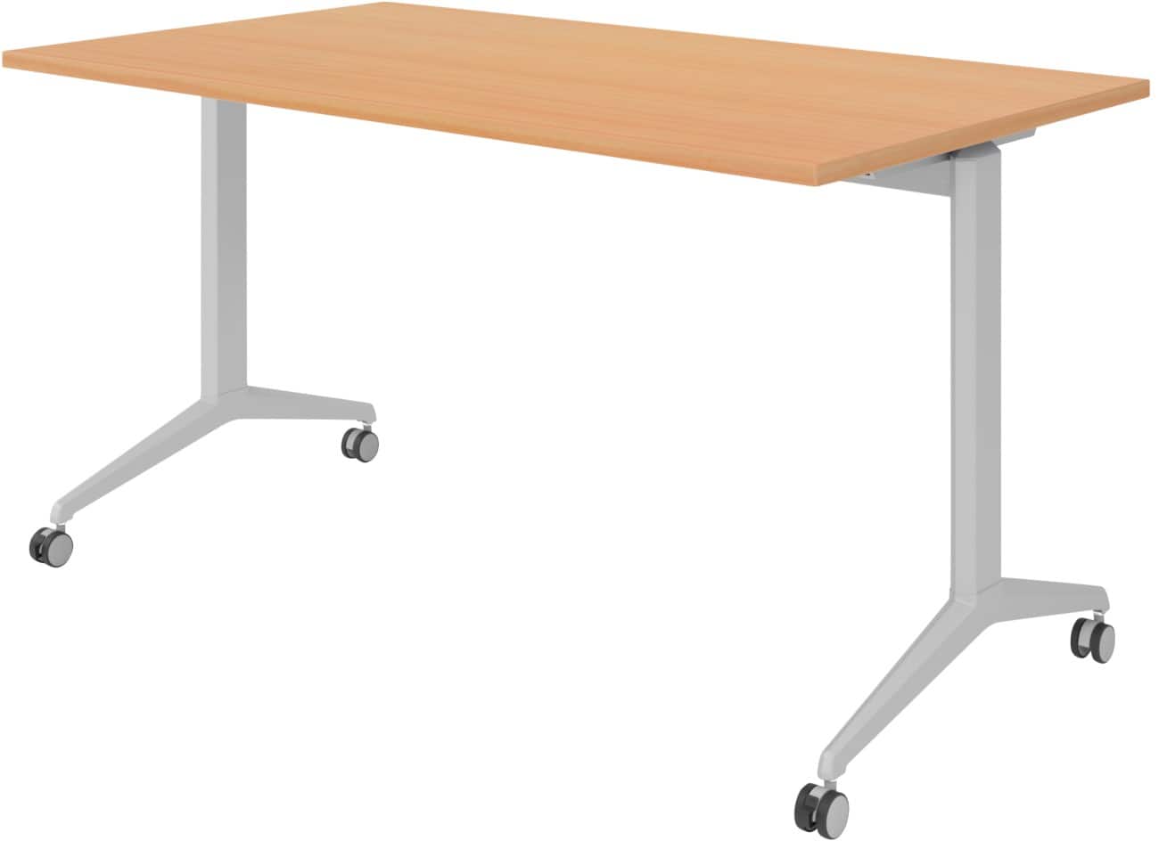 Hammerbacher Klaptafel Beuk Spaanplaat, staal Zilver 140 x 800 x 750 mm