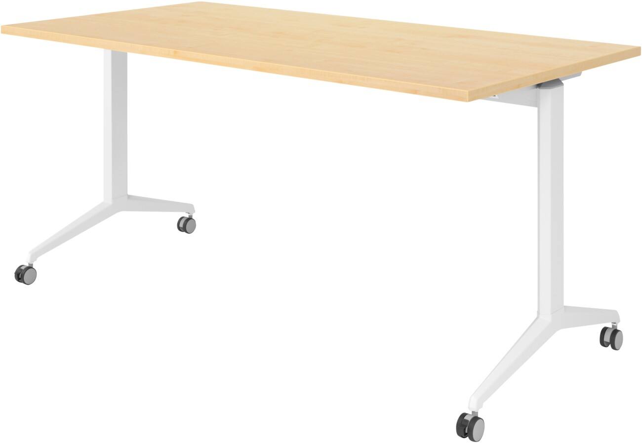 Hammerbacher Klaptafel Spaanplaat, staal Wit 160 x 800 x 750 mm