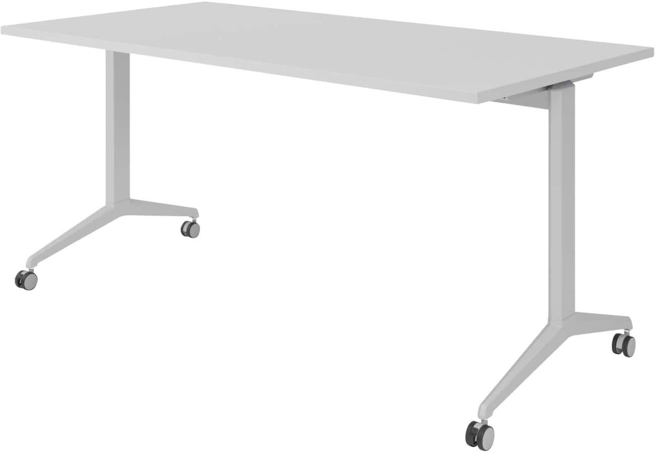 Hammerbacher Klaptafel Spaanplaat, staal Zilver 160 x 800 x 750 mm
