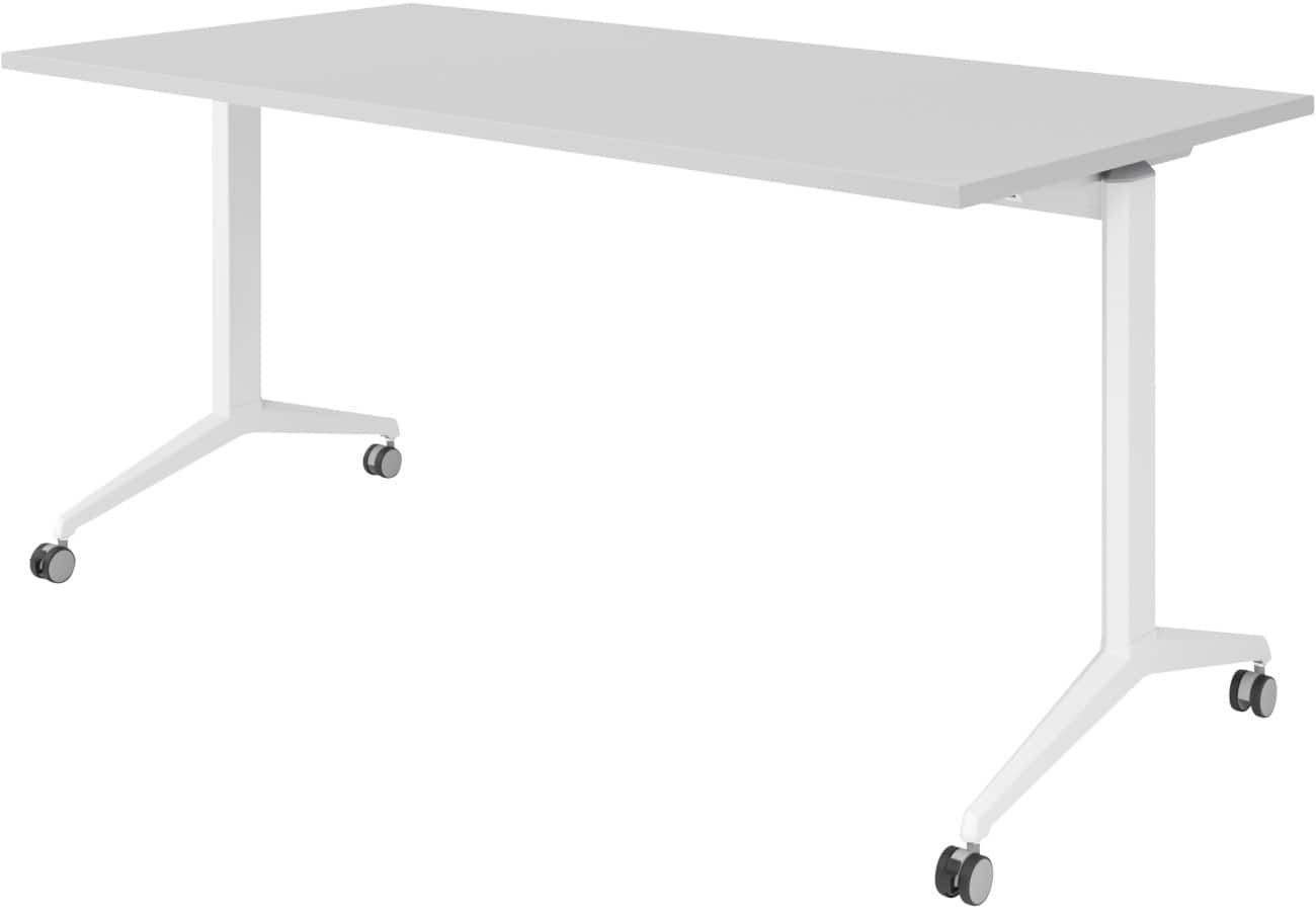 Hammerbacher Klaptafel Spaanplaat, staal Wit 160 x 800 x 750 mm