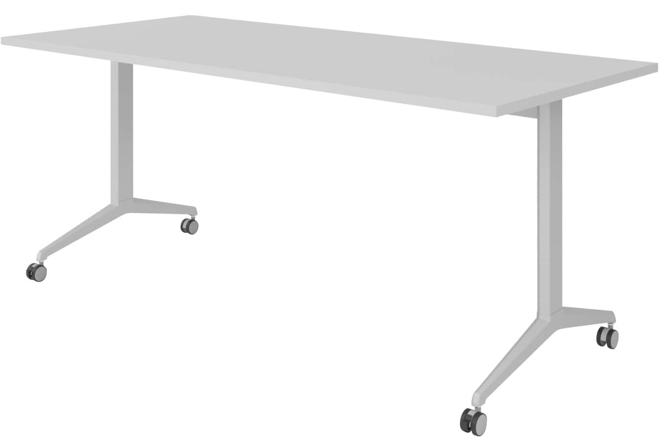 Hammerbacher Klaptafel Spaanplaat, staal Zilver 180 x 800 x 750 mm