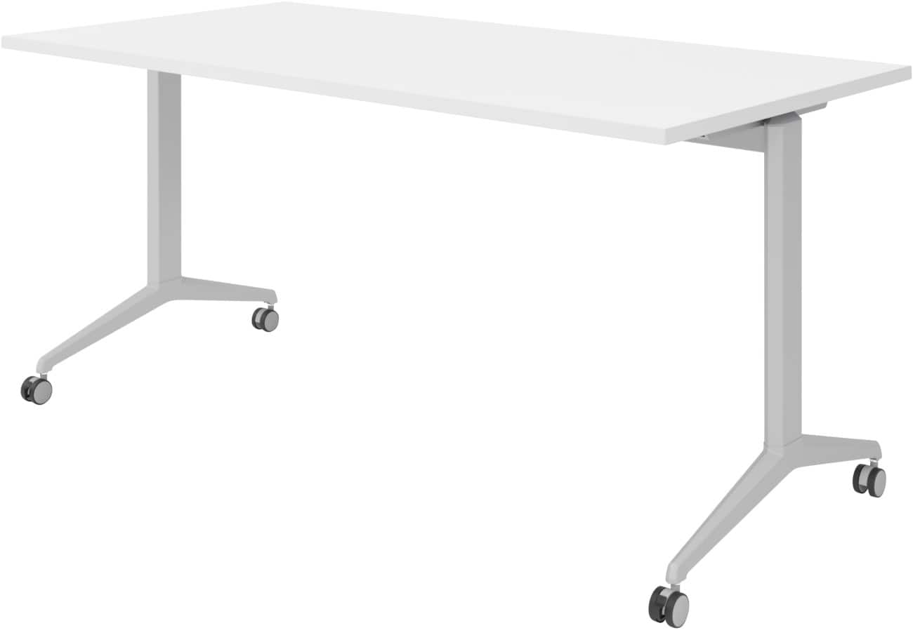 Hammerbacher Klaptafel Spaanplaat, staal Zilver 160 x 800 x 750 mm