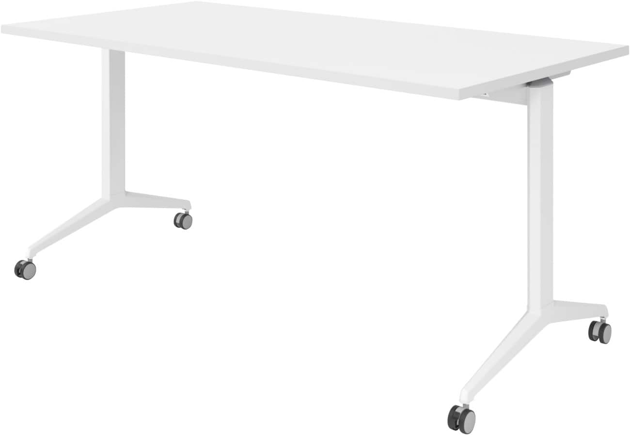 Hammerbacher Klaptafel Spaanplaat, staal Wit 160 x 800 x 750 mm