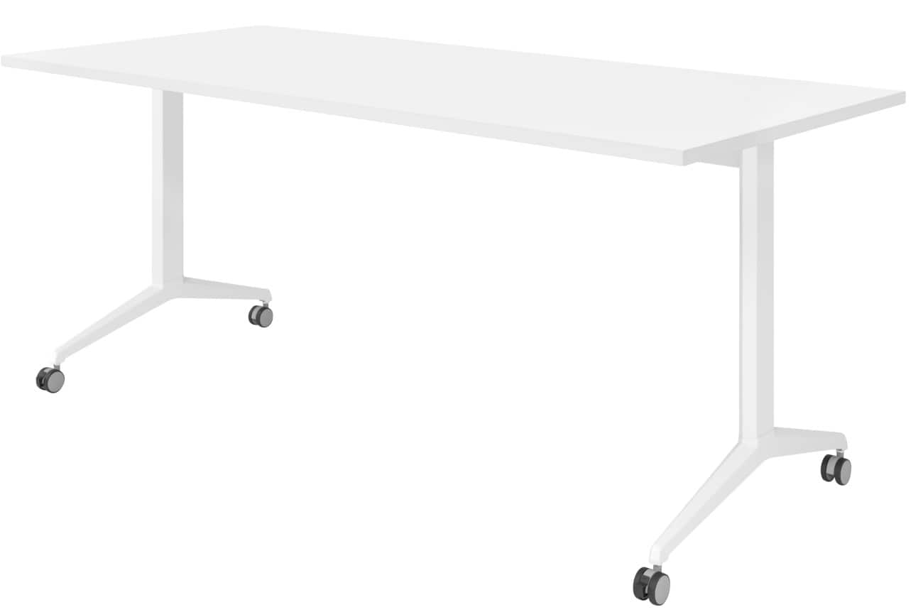 Hammerbacher Klaptafel Spaanplaat, staal Wit 180 x 800 x 750 mm