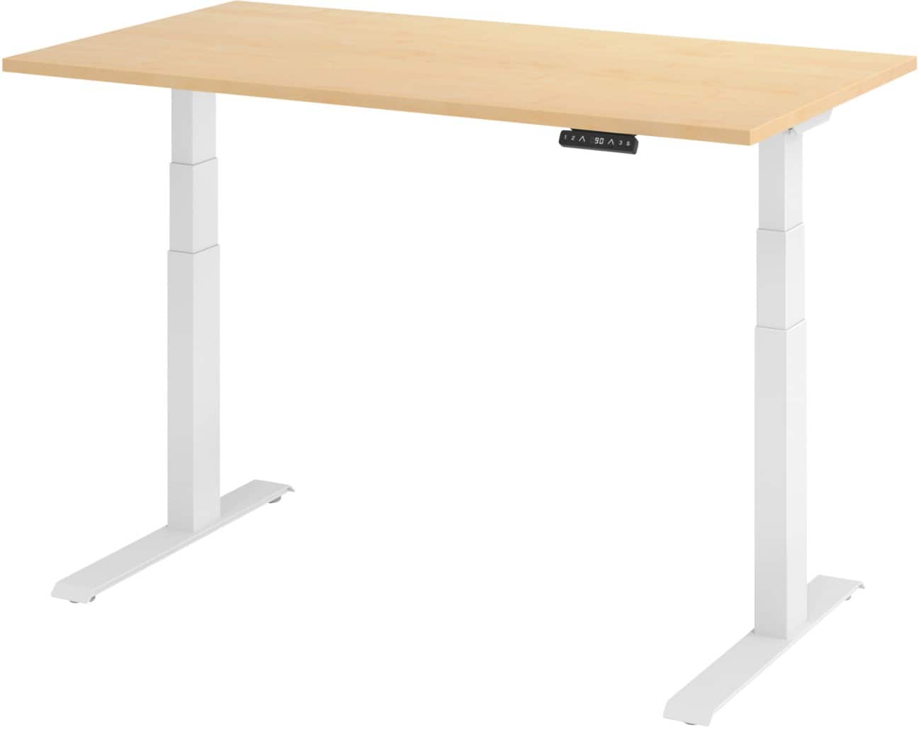 Hammerbacher Elektrisch hoogteverstelbaar Bureau Rechthoekig C-Voet 1,400 (B) x 800 (D) x 1,290 (H) mm Spaanplaat, staal