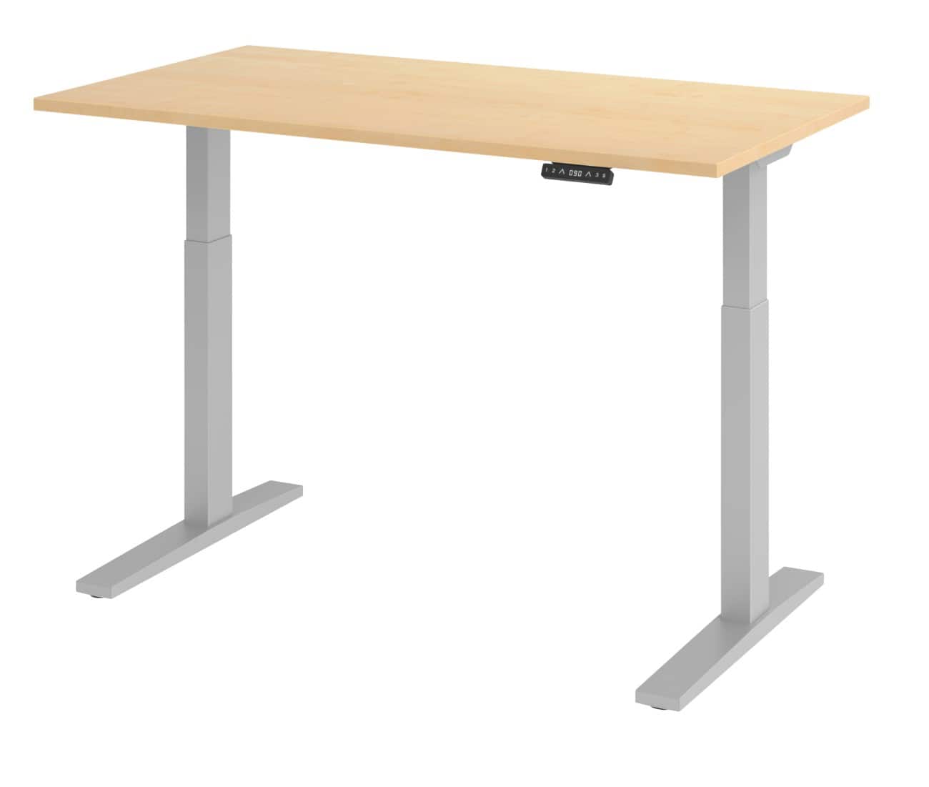 Hammerbacher Elektrisch hoogteverstelbaar Bureau Rechthoekig C-Voet 1,400 (B) x 800 (D) x 1,200 (H) mm Spaanplaat, staal