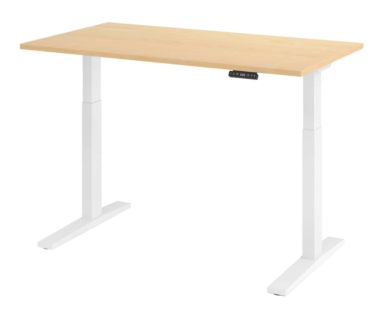 Hammerbacher Elektrisch hoogteverstelbaar Bureau Rechthoekig C-Voet 1,400 (B) x 800 (D) x 1,200 (H) mm Spaanplaat, staal