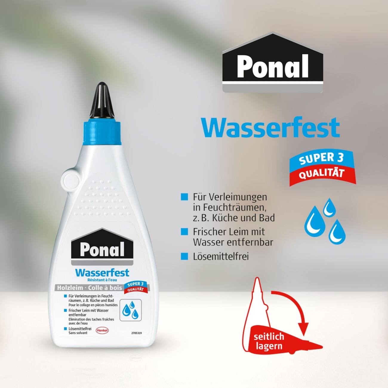 Ponal Wasserfest Houtlijm Wit 225 g