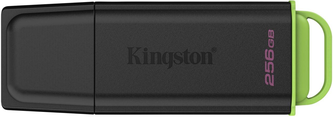 Kingston Technology DataTraveler 256 GB Draagbaar USB-stick 3.2 Gen 1 Exodia Groen, zwart