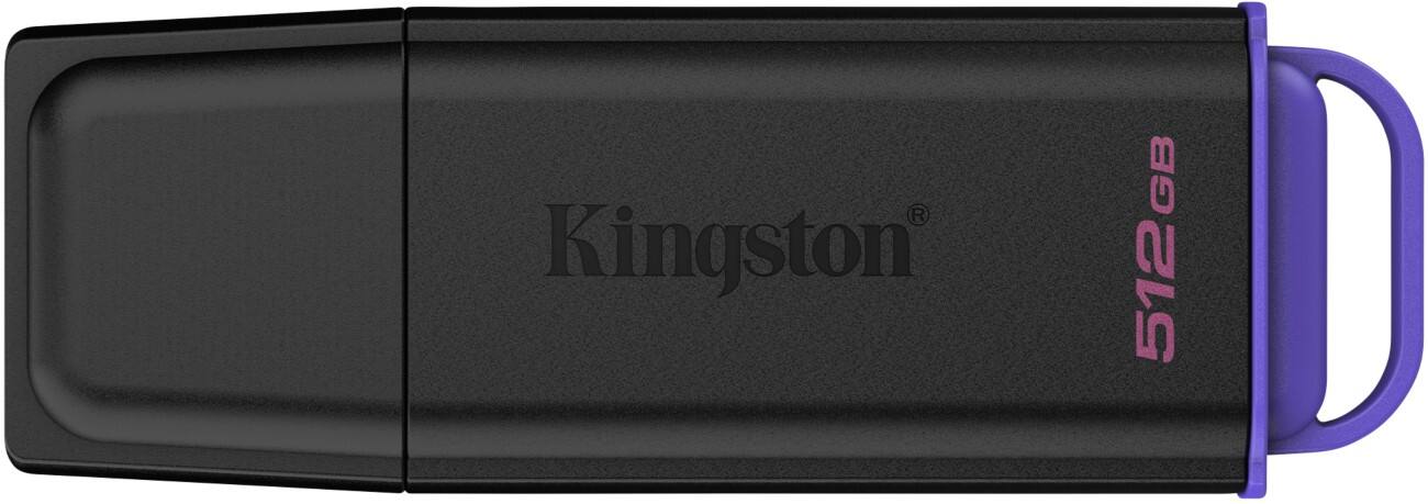 Kingston Technology DataTraveler 512 GB Draagbaar USB-stick 3.2 Gen 1 Exodia Paars, zwart