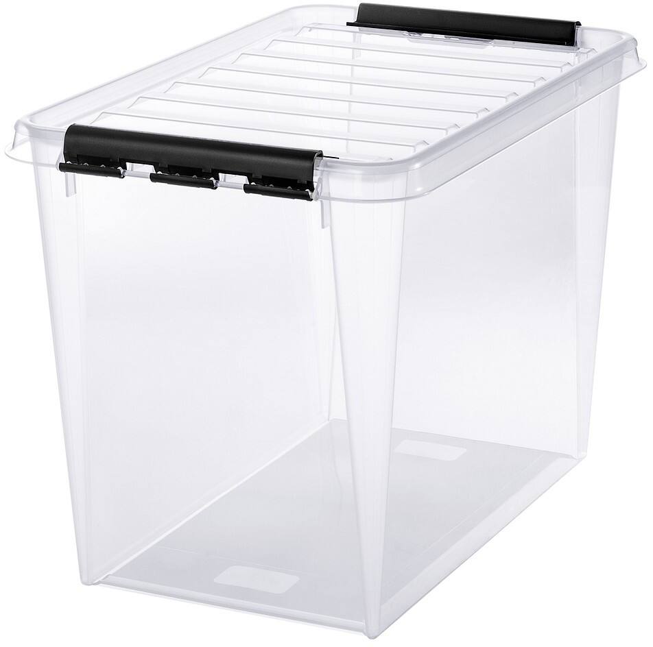 SmartStore Classic PP (Polypropeen) Opbergdoos 66 L Met deksel Transparant 39 x 59 x 43 cm 3 Stuks