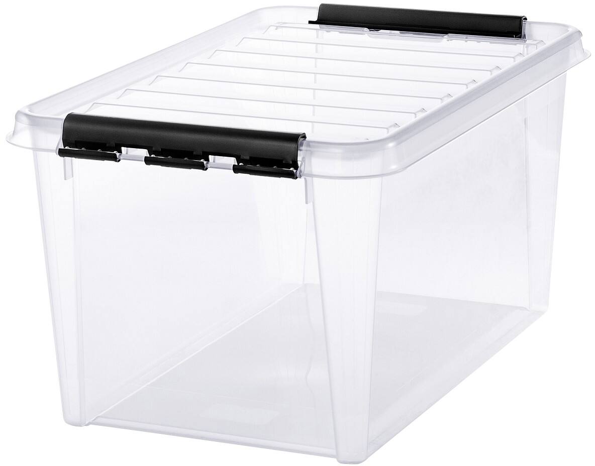 SmartStore Classic PP (Polypropeen) Opbergdoos 46 L Met deksel Transparant 39 x 59 x 31 cm 5 Stuks