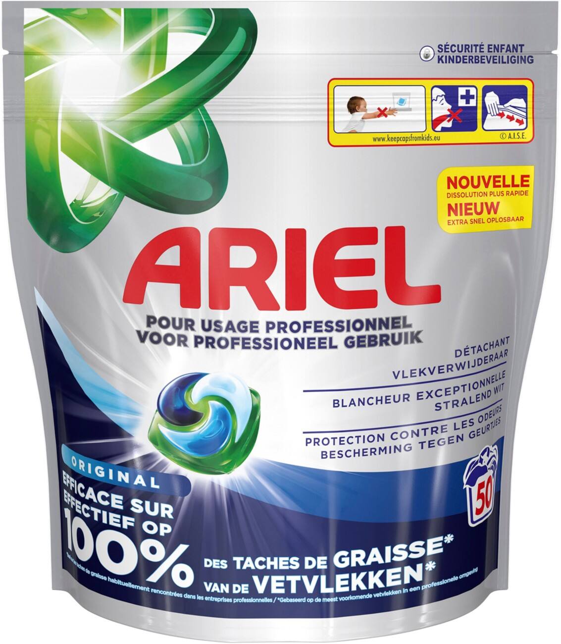 Ariel Professional Wasmiddel Tabs 50 Stuks